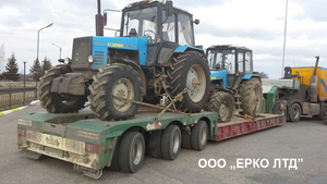 Негабаритные перевозки тралом – Перевозка экскаватора,  трактора,  комбайна.  #1720384