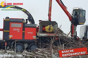 Услуги щепореза. Измельчение древесины спецтехникой на базе автомобиля. #1538588