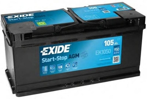 Акумулятор 105 Exide AGM 6СТ-105 Евро (EK1050) #1725072