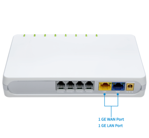 Flying voice G504,  VOIP-шлюз,  4 порти FXS,  4 облікові записи SIP,  OPUS #1724847