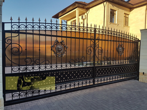 Ворота розпашні з ковкою і без. Відкатні ворота  Орні (розпашні) ворота  #1726828