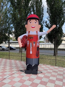 Зовнішня реклама для ресторану надувний чоловічок #1726660