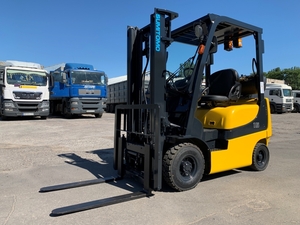 Газовий навантажувач вилочний Sumitomo (Mazda) з бічним зсувом.   #1727691