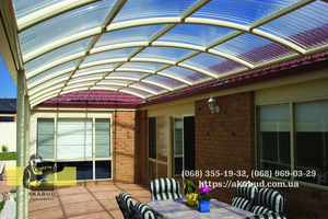 Навіси із профільованого полікарбонату. Ворота із профліста #1730634