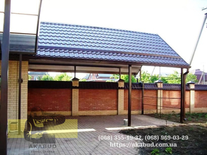 Металовироби. Установка та виготовлення відкатних воріт,  навісів  #1730472