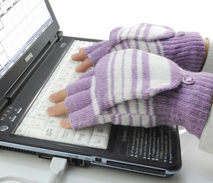 Перчатки с подогревом от USB-порта  #1730036