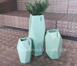 Хіт продаж! Вази для квітів набір Полігональний на подарунок #1733684