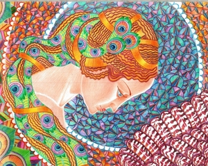 Рисунок цветными карандашами .Название «Фантазии» .  #1734479