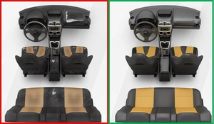 Автомобильные материалы для перетяжки салона: автоткани,  кожа,  алькантара #1735375