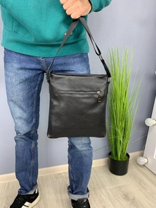 Шкіряна сумка Flash Up черний #1735533