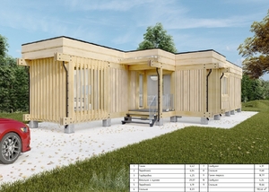 Растущие модульные дома под ключ. Модульный дом под ключ #1736072