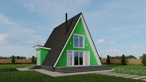 Модульний будинок під ключ A-Frame,  Barn House,  Fachwerk,  Pagano #1736076