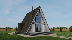 Модульный дом под ключ A-Frame,  Barn House,  Fachwerk,  Pagano #1736077