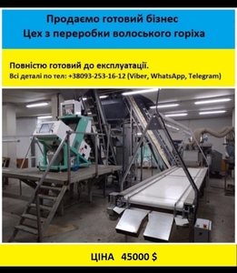 Продаємо готовий бізнес – Лінія по переробці волоського горіха. #1736952