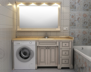 Тумба з умивальником під пральну машину #1736594