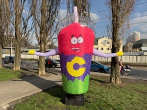 Надувной стакан реклама #1736754