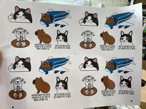 Печать наклеек с применением плоттерной порезки #1737697