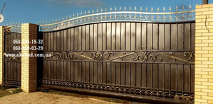 Розпашні ворота,  відкатні ворота,  навіси,  хвіртки,  козирки,  балконні огорожі,  па #1737811