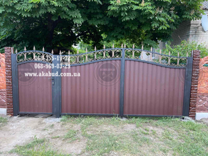 Распашные ворота,  откатные ворота,  навесы,  козырьки,  балконные ограждения,  забор #1737352