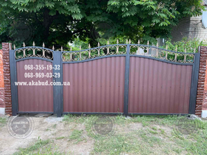 Виготовлення розпашних воріт,  відкатних воріт,  гаражних воріт,  навісів,  козирків #1738548