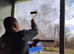 Плівка самоклеюча захисна напівпрозора (універсальна) RULON 12 м² #1739887