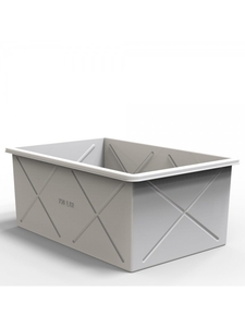 Корито із пластику 750 л біле #1741043