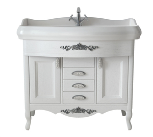 Тумба для ванної кімнати Ретро 100 см з умивальником #1741854