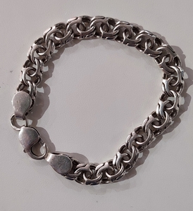 Серебряный браслет бисмарк #1742821