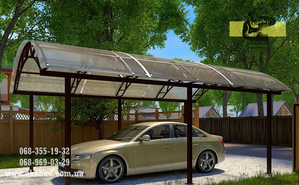 Навіс для автомобіля. Навіс для авто. Розпашні ворота #1742899