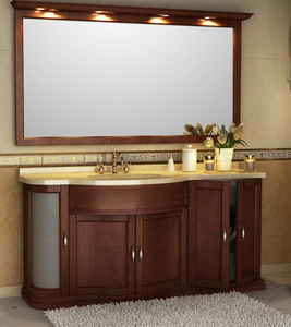 Тумба під умивальник в ванну кімнату із місцем під пральну машину 6 #1743269