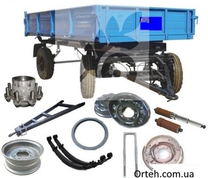 Запчастини для тракторних причепів та напівпричепів ПТС,  НТС,  НТГ та інші #1744796