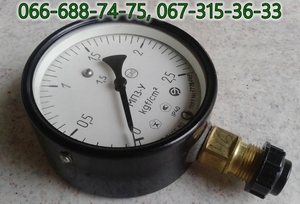 Манометр для воды,  пара,  газа,  масла,  кислорода,  ацетилена,  от 0 до 2.5 kgf/cm2 #1746801