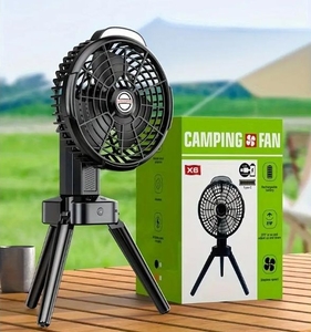 Портативний світлодіодний вентилятор з USB-зарядкою,  літієва батарея 7800 мАг #1747501