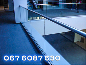 Алюминиевые перила установка и комплектующие,  лестничные ограждения.  #243843