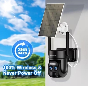 Сонячна Wi-Fi камера безпеки 1080p з кольоровим нічним баченням,  прожектором #1751562