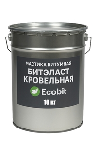 Мастика битумная ведро 10, 0 кг БИТЭЛАСТ - КРОВЕЛЬНЫЙ Ecobit #1752174