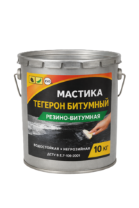 ТЕГЕРОН Битумный ЭКОБИТ ведро 10, 0 кг мастика резино-битумная  #1752271