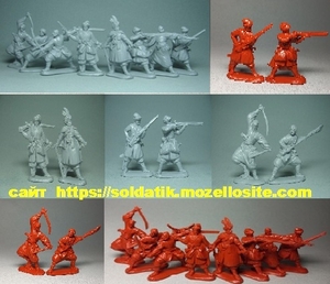 Набор солдатиков Украинские казаки 8шт. фигурки,  солдатики,  воины,  игрушки #1752378