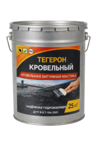 Тегерон Кровельный Ecobit ведро 25, 0 кг - кровельная битумная мастика  #1752282