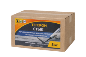 Тегерон Стык Экобит ящик 5 кг герметизирующая морозостойкая нетвердеющая мастика #1752384