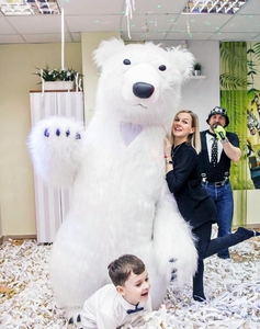 Надувний кocтюм «Білий Ведмідь» від виpoбника #1752870