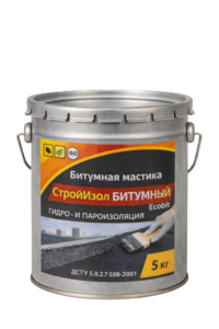 Битумная мастика СтройИзол Битумный ЭКОБИТ ведро 5, 0 кг ДСТУ Б В.2.7-108-2001 #1752715