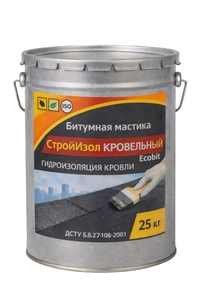 Битумная мастика ведро 25, 0 кг СтройИзол Кровельный Ecobit  #1752800