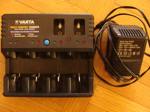 Зарядне Varta 57040 для акумуляторів NiMh/NiCd АА,  ААА,  С,  D,  R22 крона #1753480